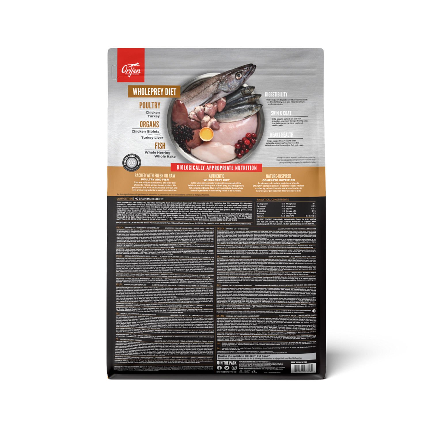 오리젠 캣 고양이사료 오리지널 캣 1.8kg