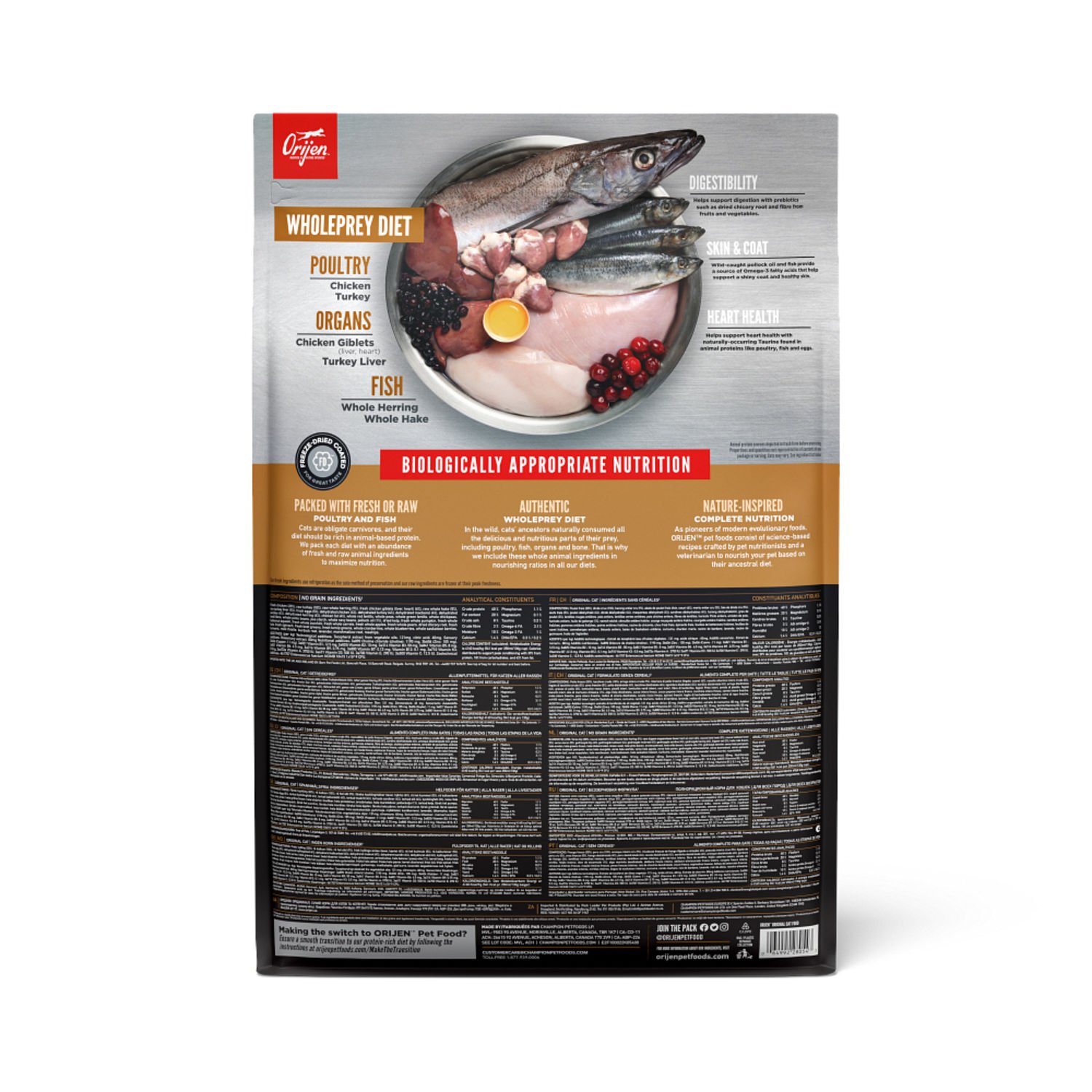 오리젠 캣 고양이사료 오리지널 캣 5.4kg