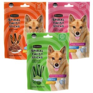 구디스 스파이럴 트위스트 스틱 450g 콤보 3종