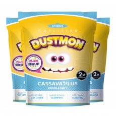 더스트몬 카사바 플러스 더블 소프트 모래 5L 3.9kg x 3개