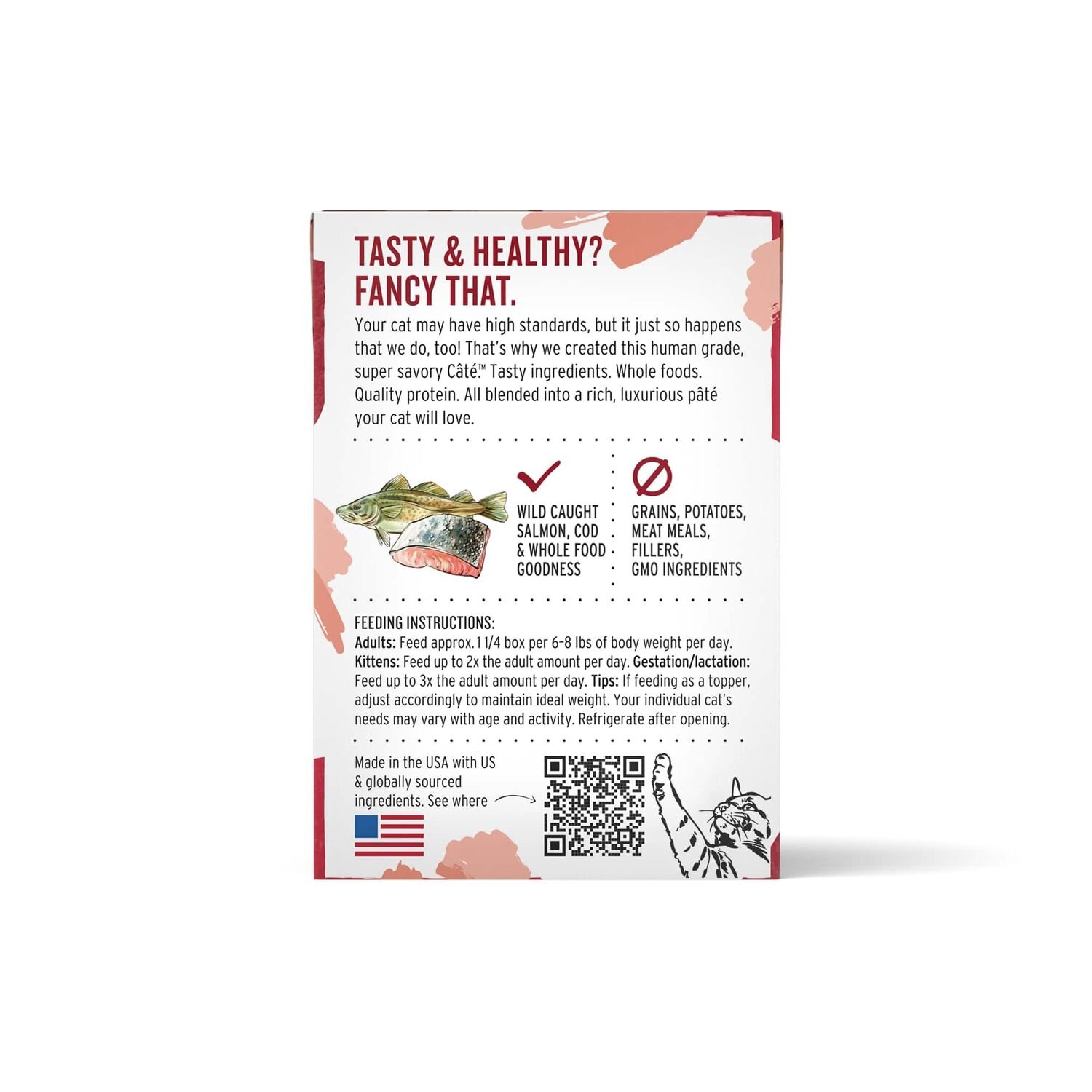 디 어니스트 키친 캣 카테 그레인프리 연어&대구 레시피 주식 파우치 테트라팩 155.9g x 12개