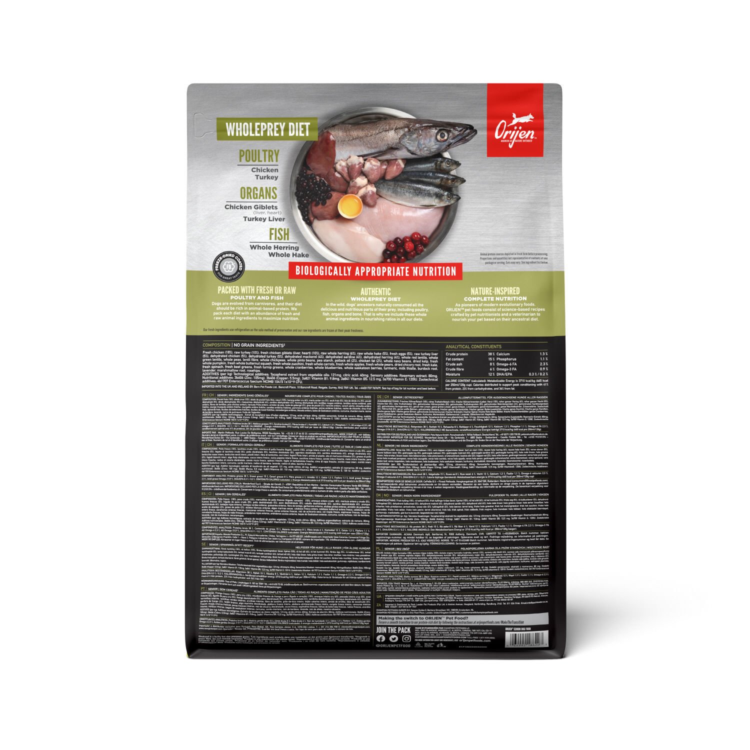 [샘플키트 증정] 오리젠 사료 시니어 독 2kg