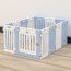 펫홈 강아지 펜스 65cm 12+1 블루 + 화이트